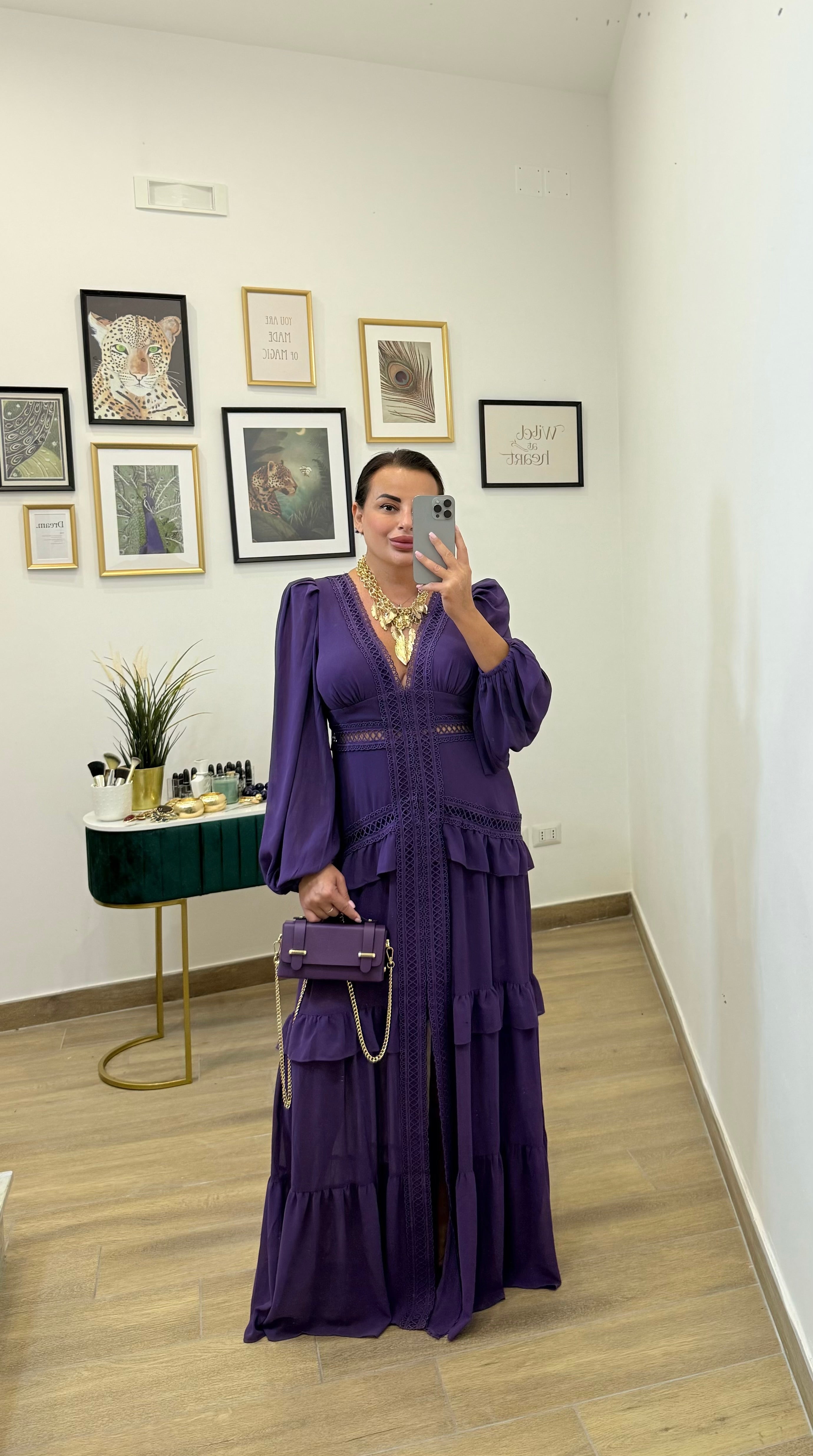 Abito Lungo Francy Violet