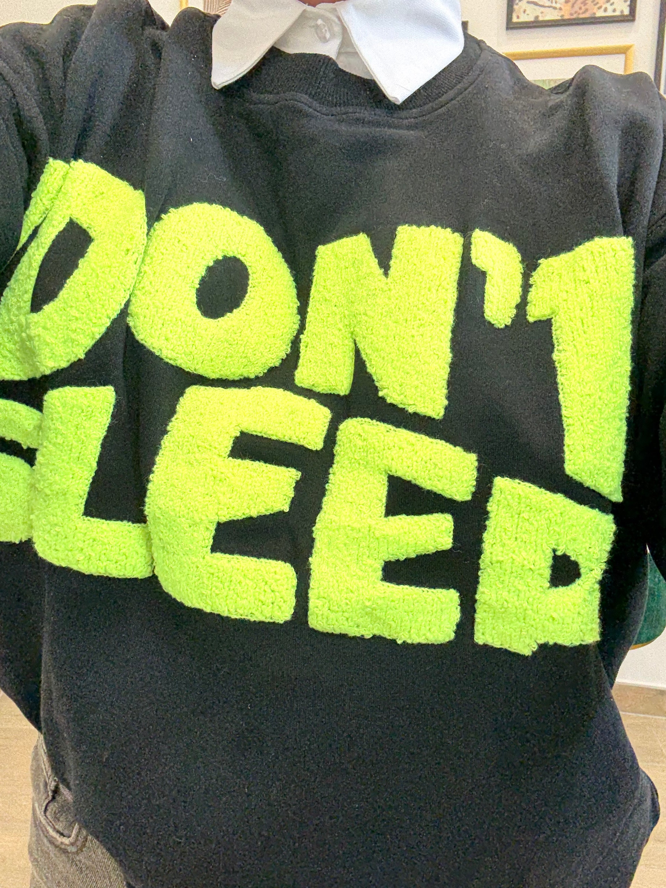 Felpa I Don't Sleep Black