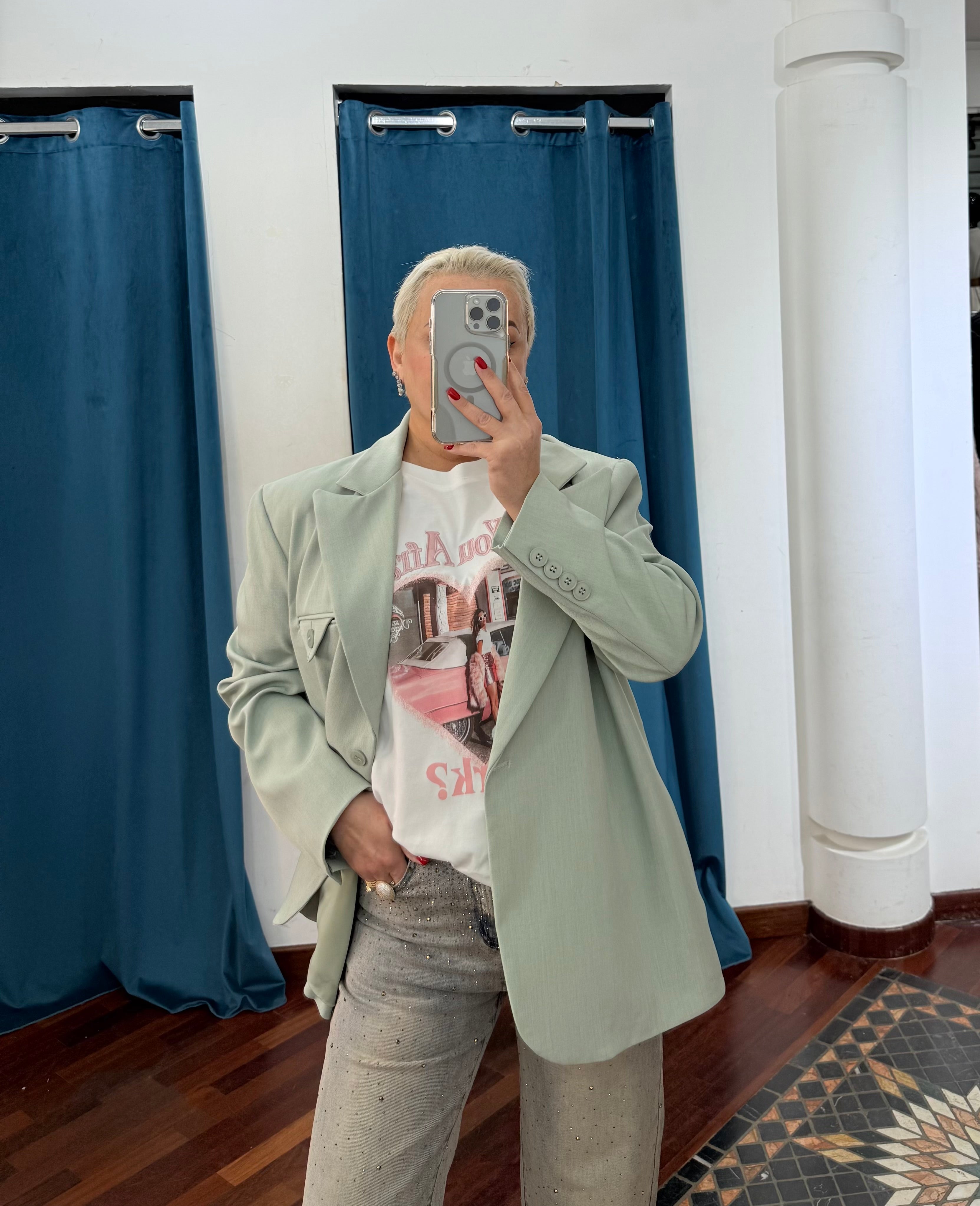 Shirt Over Pink Lady