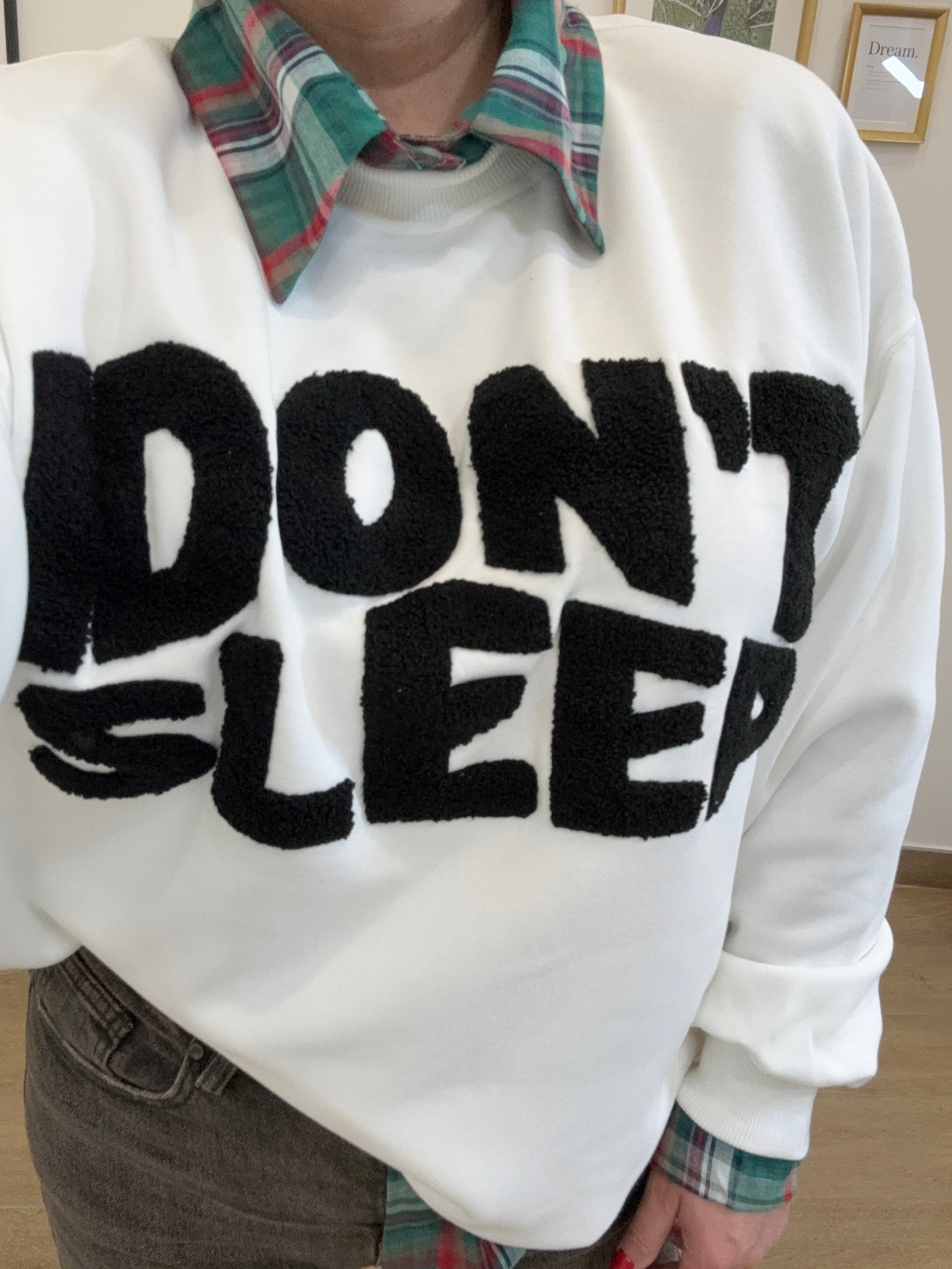 Felpa I Don't Sleep White