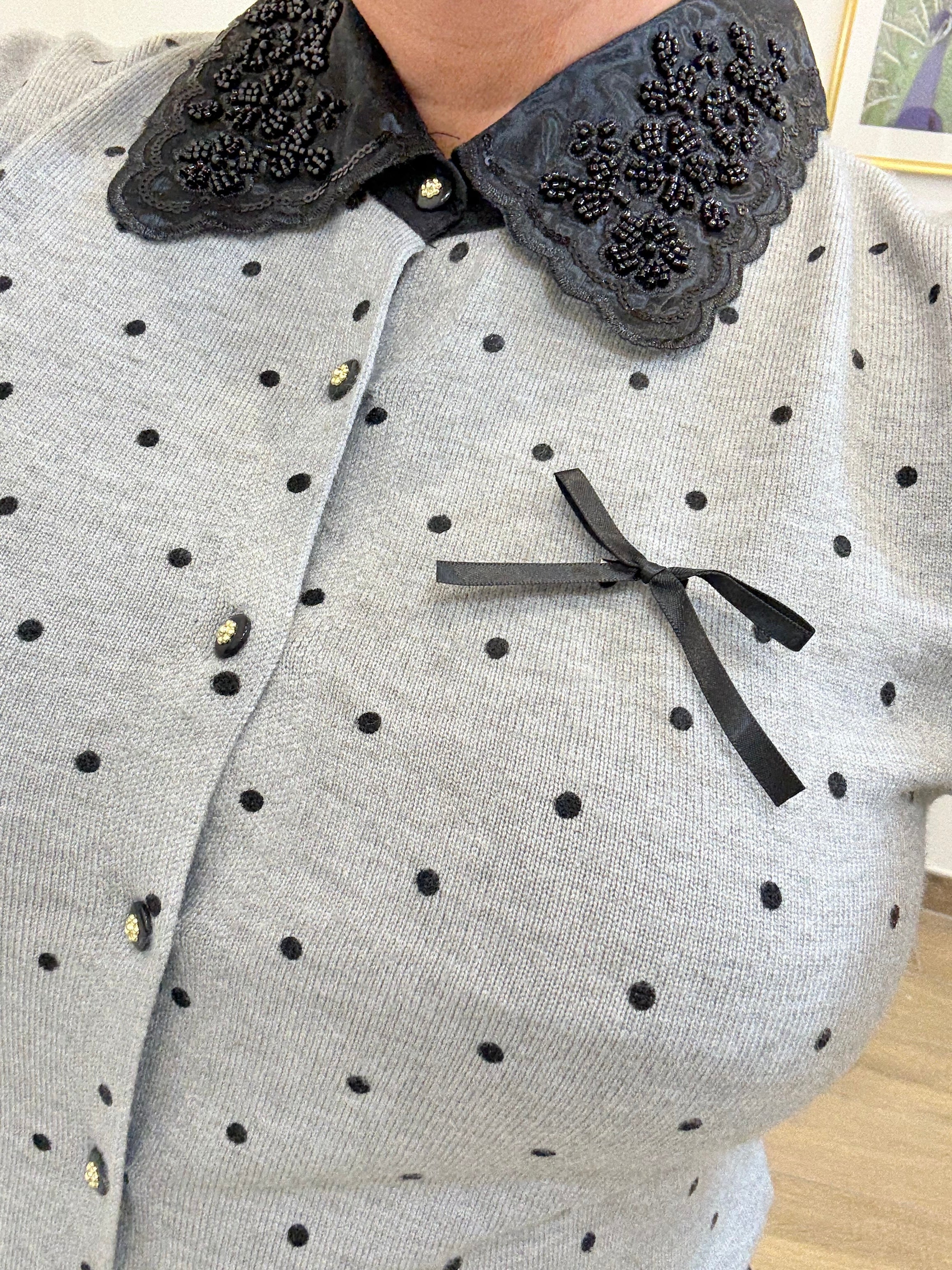Maglia pois Grey