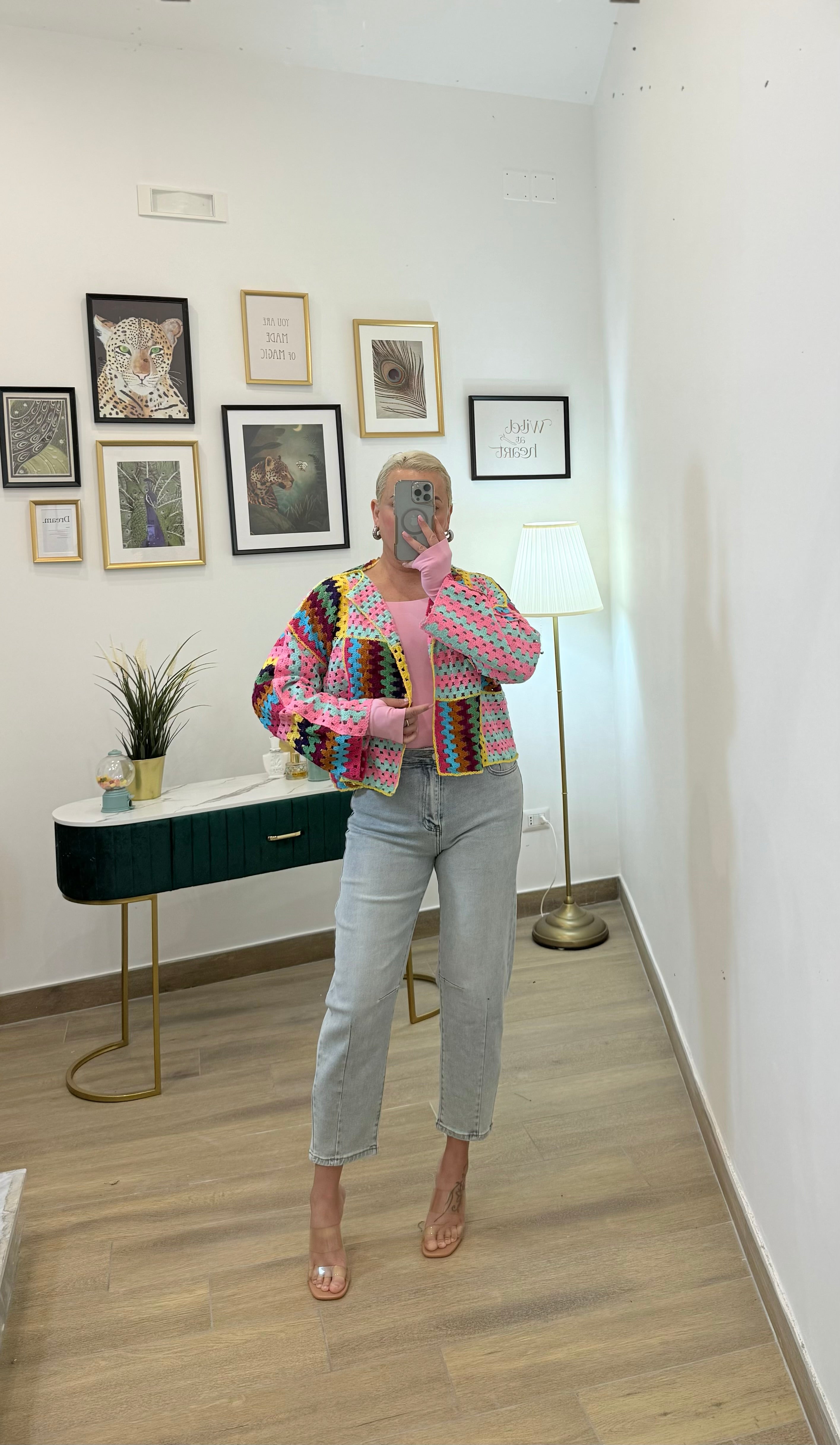 Cardigan Crochet Multicolor