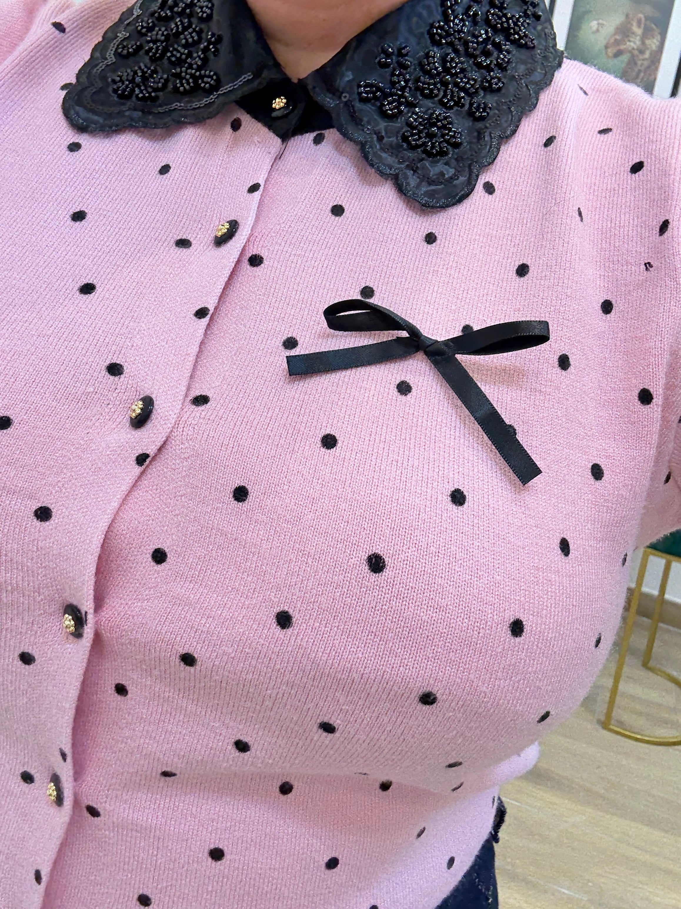 Maglia pois Pink