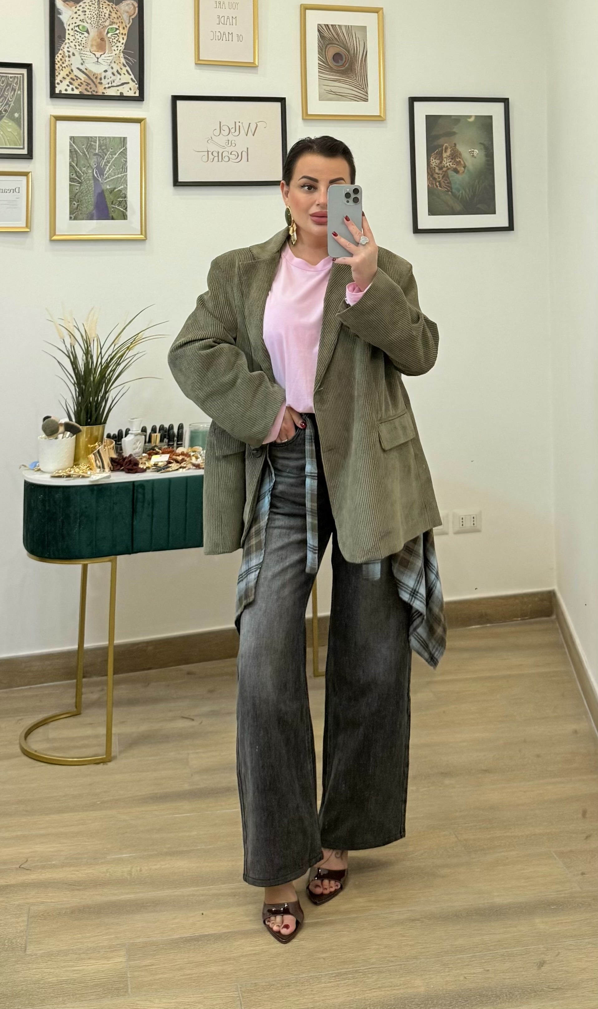 Blazer Costine Verde Olio