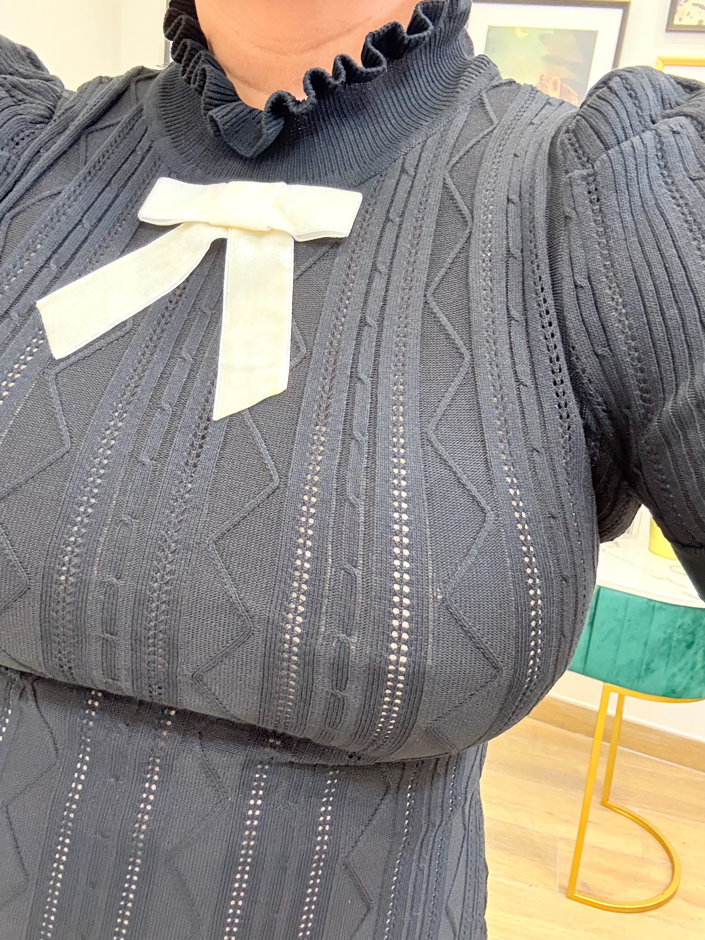 Abito fiocchetto Nero