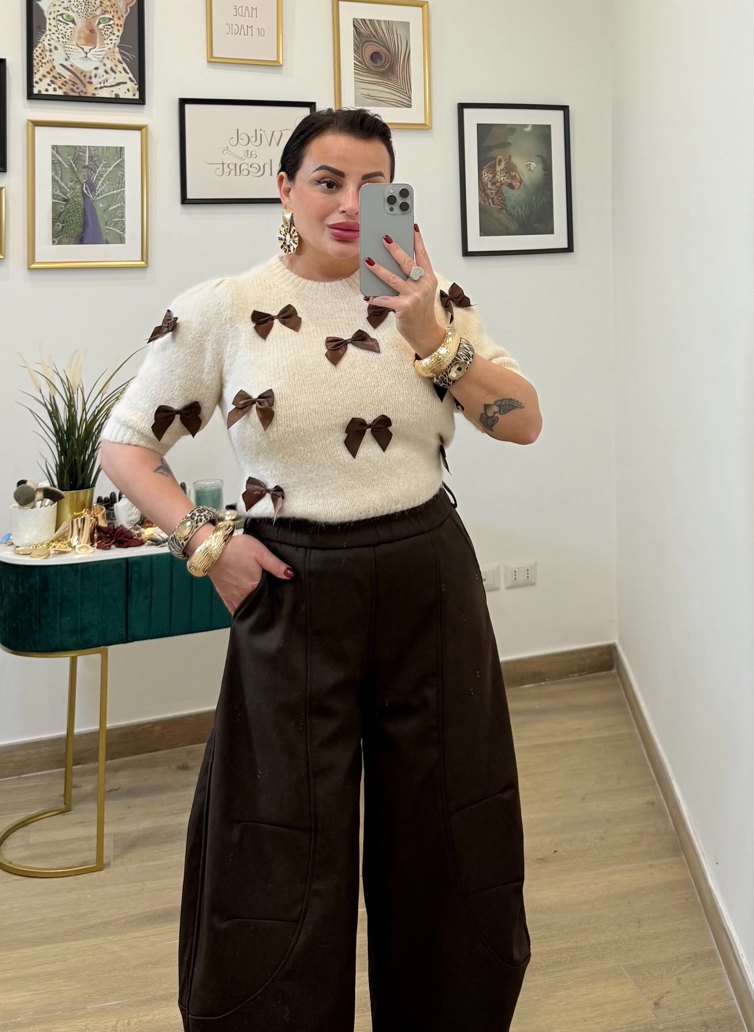 Pull Fiocchetti Panna