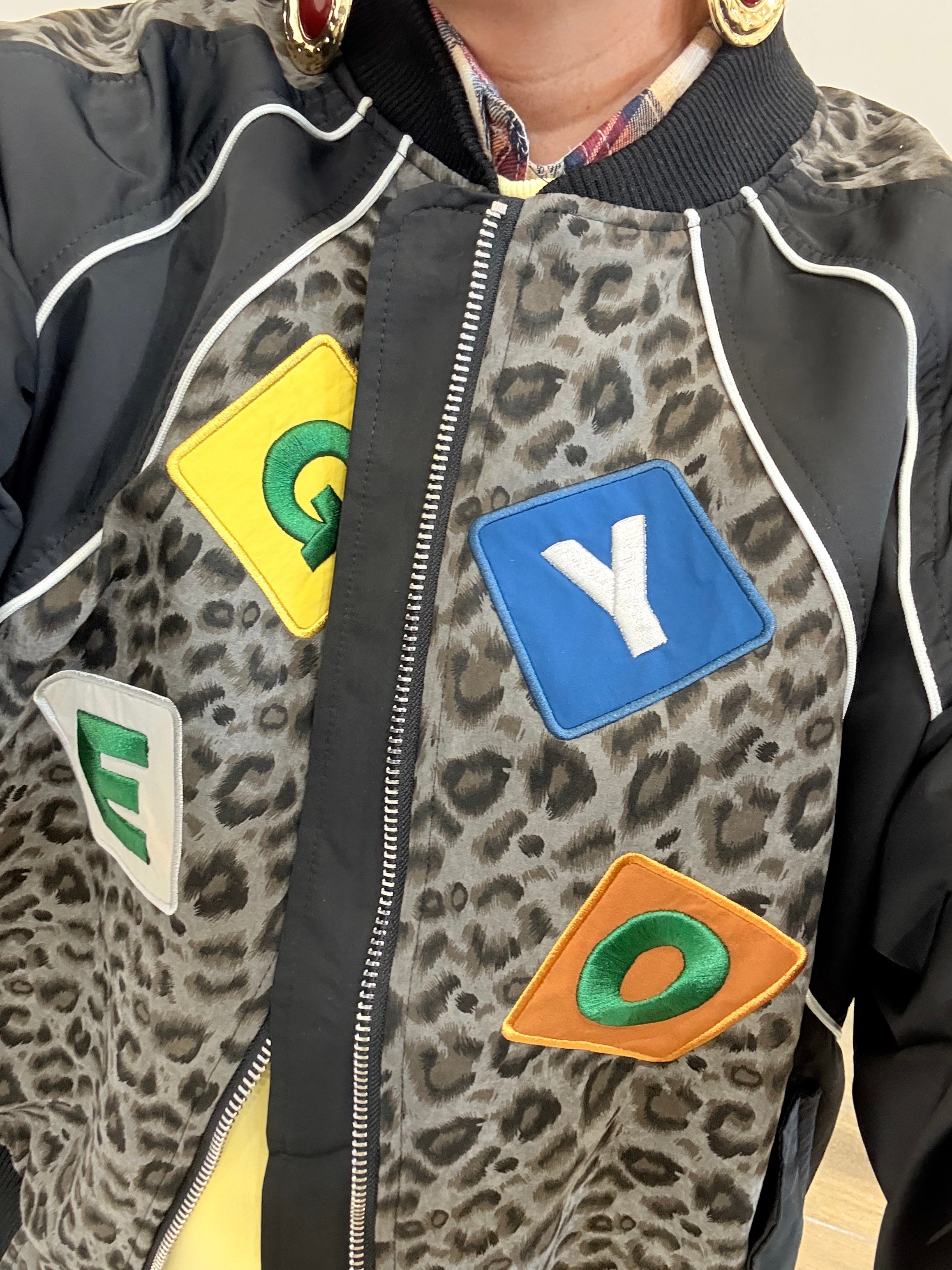 bomber Dodo animalier Grey