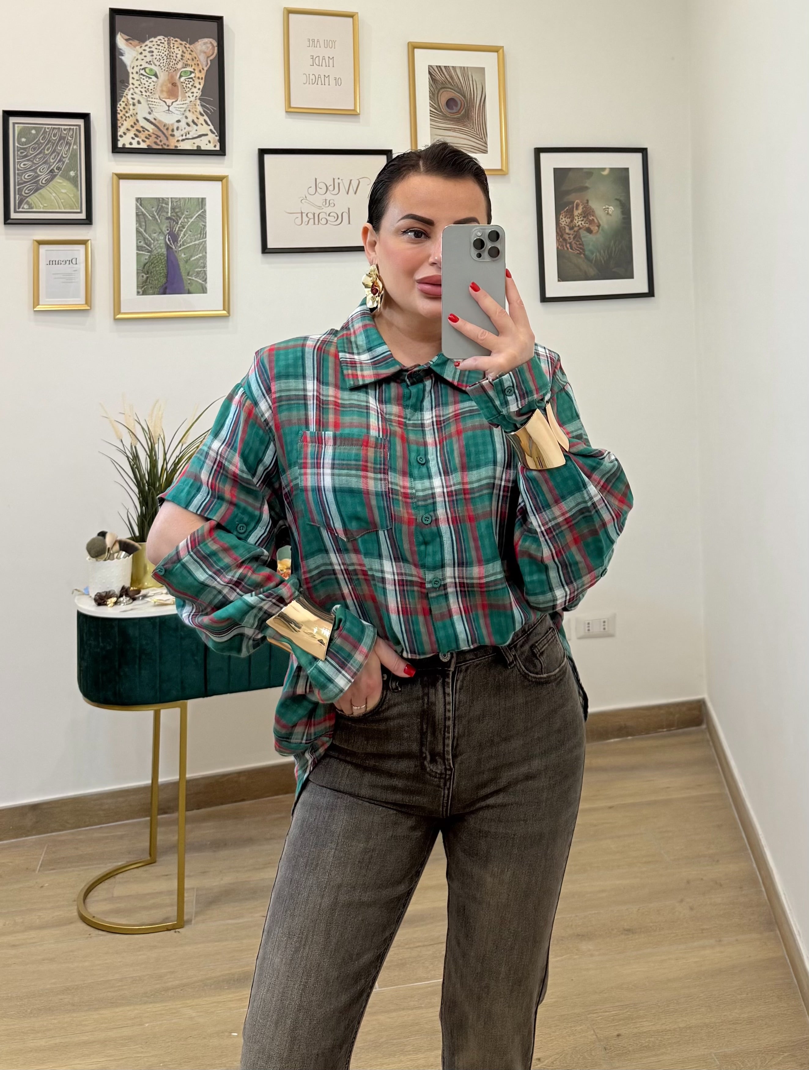 Camicia Manicotti Green