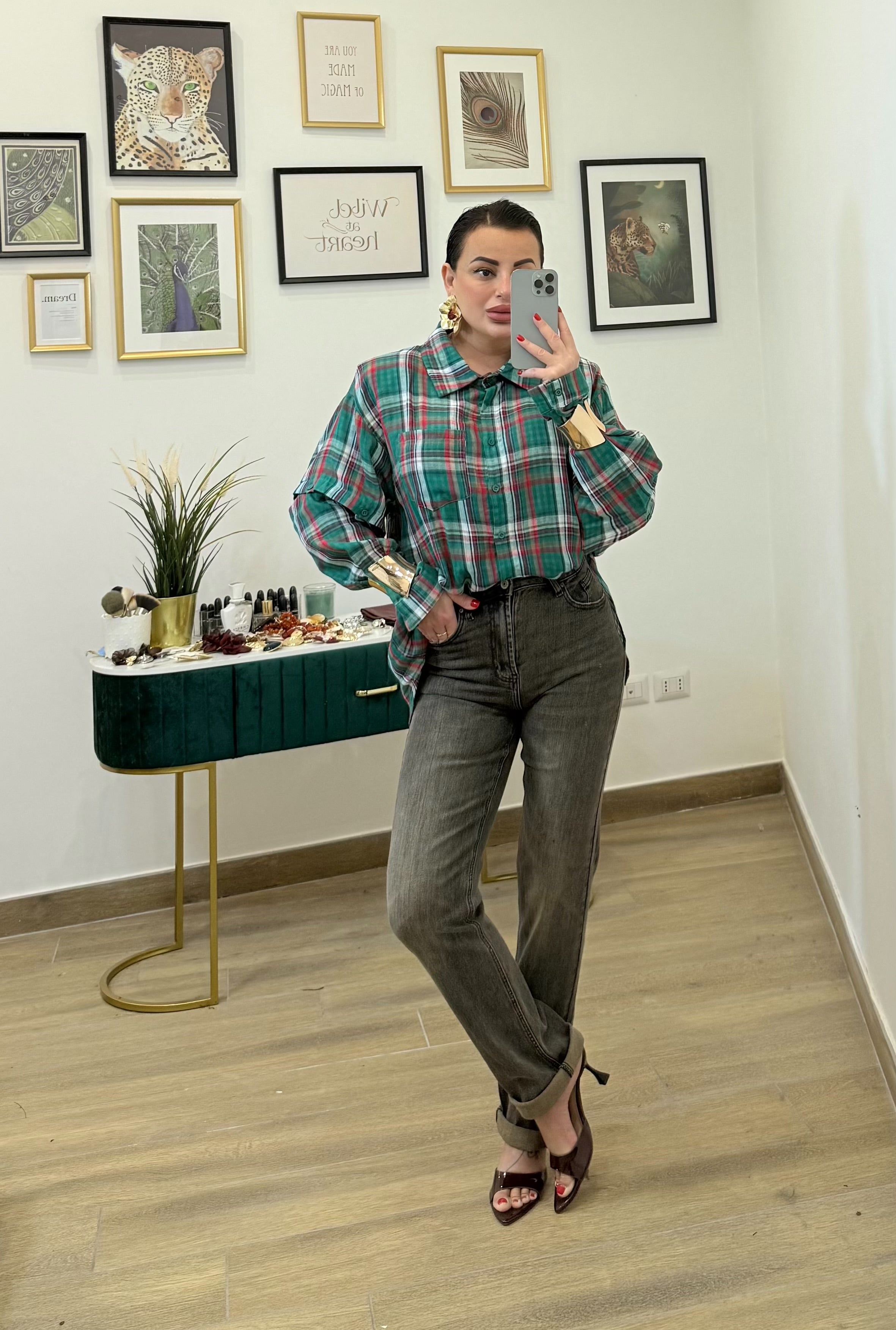 Camicia Manicotti Green