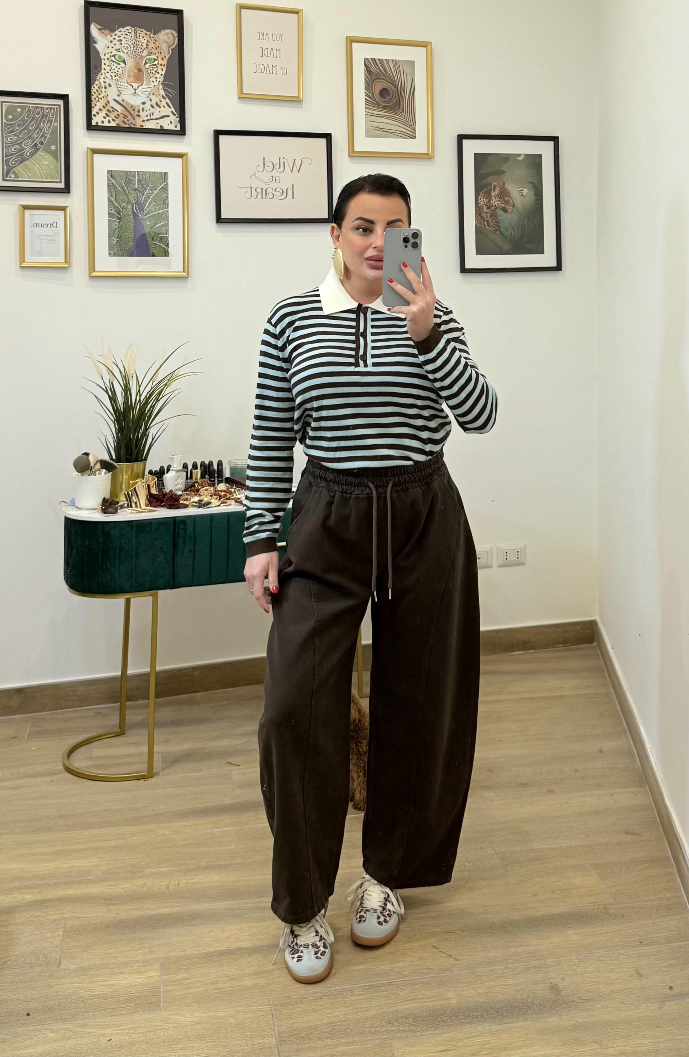 Pantalone Denim Brown